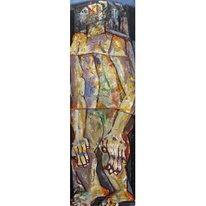 Farrukh Shahab, 5.4 x 18.4 Inch, Oil on Board, Figurative Painting, AC-FS-029